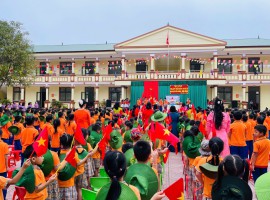 Video văn nghệ của khối 5-6 tuổi thực hiện chuyên đề "Chuẩn bị tâm thế cho trẻ 5-6 tuổi lên lớp 1"